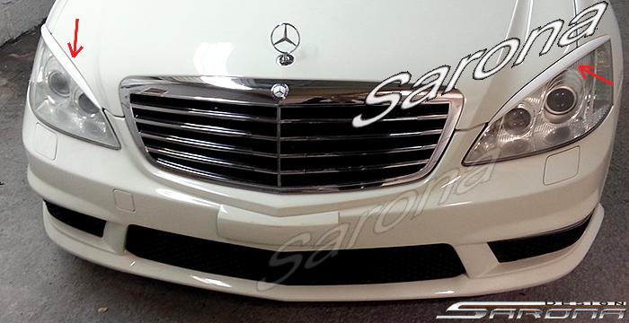 Custom Mercedes S Class Sedan Eyelids (2007 - 2013) - $129.00 (Part #MB-008-EL)